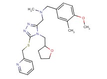 (4-methoxy-3-methylbenzyl)methyl{[5-[(2-pyridinylmethyl)thio]-4-(tetrahydro-2-furanylmethyl)-4H-1,2,4-triazol-3-yl]methyl}amine