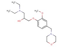 1-(diethylamino)-3-[2-methoxy-4-(4-morpholinylmethyl)phenoxy]-2-propanol
