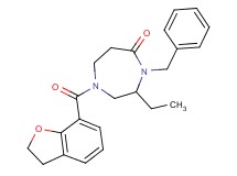 4-benzyl-1-(2,3-dihydro-1-benzofuran-7-ylcarbonyl)-3-ethyl-1,4-diazepan-5-one