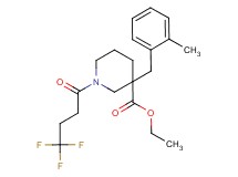 ethyl 3-(2-methylbenzyl)-1-(4,4,4-trifluorobutanoyl)-3-piperidinecarboxylate