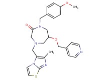 1-(4-methoxybenzyl)-4-[(6-methylimidazo[2,1-b][1,3]thiazol-5-yl)methyl]-6-(4-pyridinylmethoxy)-1,4-diazepan-2-one
