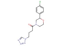 2-(4-chlorophenyl)-4-[4-(1H-tetrazol-1-yl)butanoyl]morpholine