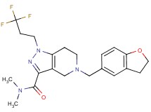 5-(2,3-dihydro-1-benzofuran-5-ylmethyl)-N,N-dimethyl-1-(3,3,3-trifluoropropyl)-4,5,6,7-tetrahydro-1H-pyrazolo[4,3-c]pyridine-3-carboxamide