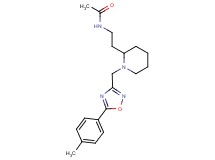 N-[2-(1-{[5-(4-methylphenyl)-1,2,4-oxadiazol-3-yl]methyl}-2-piperidinyl)ethyl]acetamide