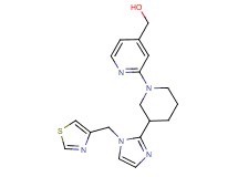 (2-{3-[1-(1,3-thiazol-4-ylmethyl)-1H-imidazol-2-yl]piperidin-1-yl}pyridin-4-yl)methanol