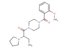 1-(2-methoxybenzoyl)-4-[2-(1-pyrrolidinyl)butanoyl]piperazine