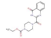 ethyl 4-[(4-oxo-3,4-dihydro-2-quinazolinyl)carbonyl]-1-piperazinecarboxylate