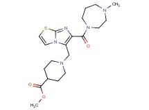 methyl 1-({6-[(4-methyl-1,4-diazepan-1-yl)carbonyl]imidazo[2,1-b][1,3]thiazol-5-yl}methyl)-4-piperidinecarboxylate