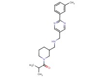 1-(1-isobutyrylpiperidin-3-yl)-N-{[2-(3-methylphenyl)pyrimidin-5-yl]methyl}methanamine