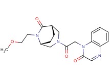 1-{2-[(1S*,5R*)-6-(2-methoxyethyl)-7-oxo-3,6-diazabicyclo[3.2.2]non-3-yl]-2-oxoethyl}quinoxalin-2(1H)-one