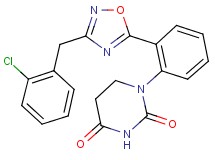1-{2-[3-(2-chlorobenzyl)-1,2,4-oxadiazol-5-yl]phenyl}dihydro-2,4(1H,3H)-pyrimidinedione