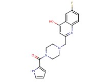 6-fluoro-2-{[4-(1H-pyrrol-2-ylcarbonyl)piperazin-1-yl]methyl}quinolin-4-ol