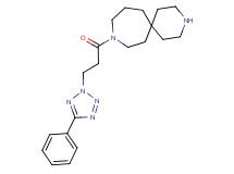 9-[3-(5-phenyl-2H-tetrazol-2-yl)propanoyl]-3,9-diazaspiro[5.6]dodecane hydrochloride