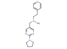 N-methyl-2-pyridin-4-yl-N-[(2-pyrrolidin-1-ylpyrimidin-5-yl)methyl]ethanamine