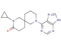 2-cyclopropyl-8-(9H-purin-6-yl)-2,8-diazaspiro[5.5]undecan-3-one