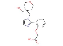 [2-(1-{[4-(hydroxymethyl)tetrahydro-2H-pyran-4-yl]methyl}-1H-imidazol-2-yl)phenoxy]acetic acid