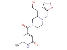 4-{[4-(2-furylmethyl)-3-(2-hydroxyethyl)piperazin-1-yl]carbonyl}-6-methylpyridin-2(1H)-one