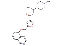 2-[(isoquinolin-5-yloxy)methyl]-N-[1-(1-methylpiperidin-4-yl)ethyl]-1,3-oxazole-4-carboxamide