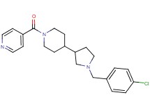 4-({4-[1-(4-chlorobenzyl)-3-pyrrolidinyl]-1-piperidinyl}carbonyl)pyridine