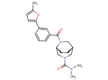 (1R*,5R*)-N,N-dimethyl-6-[3-(5-methyl-2-furyl)benzoyl]-3,6-diazabicyclo[3.2.2]nonane-3-carboxamide