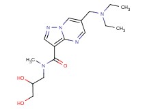 6-[(diethylamino)methyl]-N-(2,3-dihydroxypropyl)-N-methylpyrazolo[1,5-a]pyrimidine-3-carboxamide