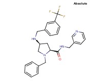 (4S)-1-benzyl-N-(3-pyridinylmethyl)-4-{[3-(trifluoromethyl)benzyl]amino}-L-prolinamide