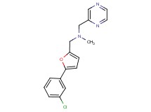 1-[5-(3-chlorophenyl)-2-furyl]-N-methyl-N-(pyrazin-2-ylmethyl)methanamine