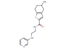 5-methyl-N-[2-(3-pyridinylamino)ethyl]-4,5,6,7-tetrahydro-1-benzothiophene-2-carboxamide
