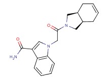 1-{2-[(3aR*,7aS*)-1,3,3a,4,7,7a-hexahydro-2H-isoindol-2-yl]-2-oxoethyl}-1H-indole-3-carboxamide