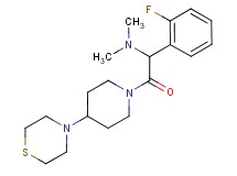 1-(2-fluorophenyl)-N,N-dimethyl-2-oxo-2-[4-(4-thiomorpholinyl)-1-piperidinyl]ethanamine