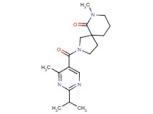 2-[(2-isopropyl-4-methylpyrimidin-5-yl)carbonyl]-7-methyl-2,7-diazaspiro[4.5]decan-6-one