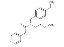 N-(4-ethylbenzyl)-N-(2-methoxyethyl)-2-pyridin-4-ylacetamide