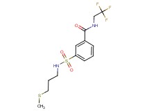3-({[3-(methylthio)propyl]amino}sulfonyl)-N-(2,2,2-trifluoroethyl)benzamide