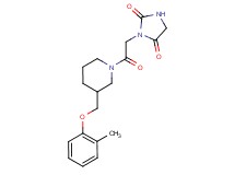 3-(2-{3-[(2-methylphenoxy)methyl]-1-piperidinyl}-2-oxoethyl)-2,4-imidazolidinedione