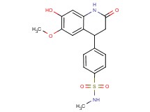 4-(7-hydroxy-6-methoxy-2-oxo-1,2,3,4-tetrahydroquinolin-4-yl)-N-methylbenzenesulfonamide