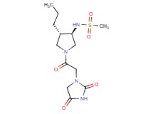N-{(3R*,4S*)-1-[(2,4-dioxo-1-imidazolidinyl)acetyl]-4-propyl-3-pyrrolidinyl}methanesulfonamide