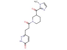 6-(3-{3-[(1-methyl-1H-imidazol-2-yl)carbonyl]-1-piperidinyl}-3-oxopropyl)-3(2H)-pyridazinone