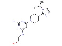 2-({2-amino-6-[4-(1-isopropyl-1H-imidazol-2-yl)-1-piperidinyl]-4-pyrimidinyl}amino)ethanol