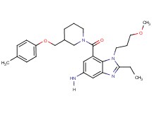 2-ethyl-1-(3-methoxypropyl)-7-({3-[(4-methylphenoxy)methyl]-1-piperidinyl}carbonyl)-1H-benzimidazol-5-amine