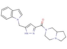 2-{[5-(1H-indol-1-ylmethyl)-1H-pyrazol-3-yl]carbonyl}octahydropyrrolo[1,2-a]pyrazine