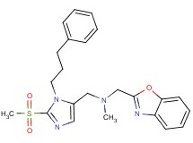 (1,3-benzoxazol-2-ylmethyl)methyl{[2-(methylsulfonyl)-1-(3-phenylpropyl)-1H-imidazol-5-yl]methyl}amine