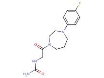 N-{2-[4-(4-fluorophenyl)-1,4-diazepan-1-yl]-2-oxoethyl}urea