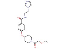 N-[2-(1H-imidazol-1-yl)ethyl]-4-{[1-(methoxyacetyl)piperidin-4-yl]oxy}benzamide