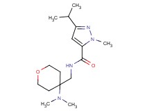 N-{[4-(dimethylamino)tetrahydro-2H-pyran-4-yl]methyl}-3-isopropyl-1-methyl-1H-pyrazole-5-carboxamide