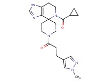 5-(cyclopropylcarbonyl)-1'-[3-(1-methyl-1H-pyrazol-4-yl)propanoyl]-1,5,6,7-tetrahydrospiro[imidazo[4,5-c]pyridine-4,4'-piperidine]
