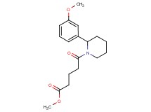 methyl 5-[2-(3-methoxyphenyl)-1-piperidinyl]-5-oxopentanoate