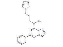N-methyl-5-phenyl-N-[3-(1H-pyrazol-1-yl)propyl]pyrazolo[1,5-a]pyrimidin-7-amine