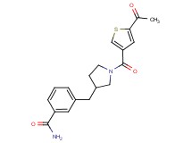 3-({1-[(5-acetyl-3-thienyl)carbonyl]pyrrolidin-3-yl}methyl)benzamide