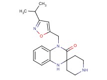 4'-[(3-isopropyl-5-isoxazolyl)methyl]-1',4'-dihydro-3'H-spiro[piperidine-4,2'-quinoxalin]-3'-one hydrochloride
