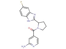 4-{[2-(5-fluoro-1H-benzimidazol-2-yl)-1-pyrrolidinyl]carbonyl}-2-pyridinamine